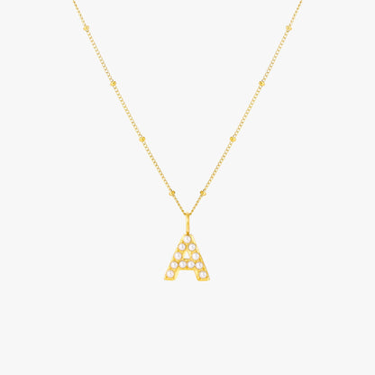 Collar de Perlas con Inicial