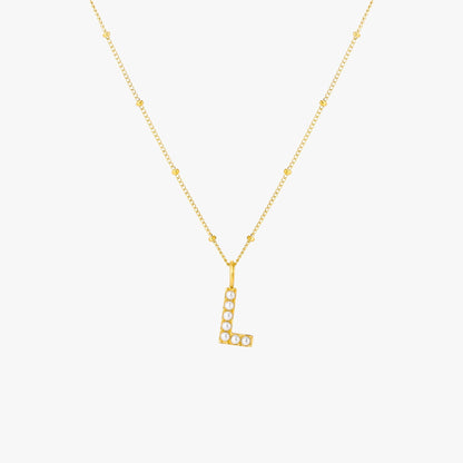 Collar de Perlas con Inicial