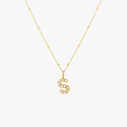 Collar de Perlas con Inicial