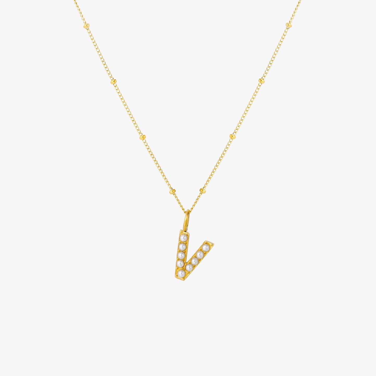 Collar de Perlas con Inicial