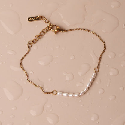 Pulsera mini de perlas de agua dulce