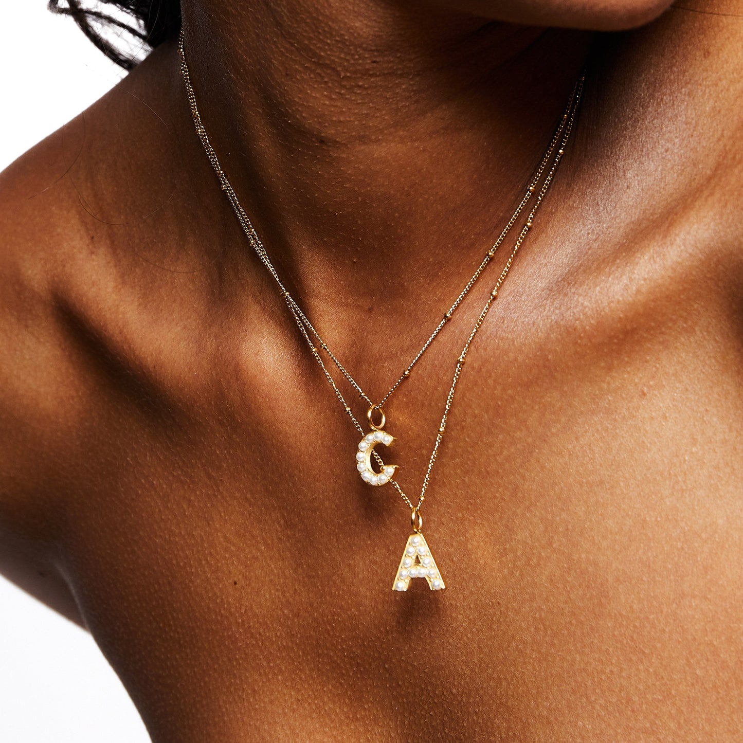 Collar de Perlas con Inicial