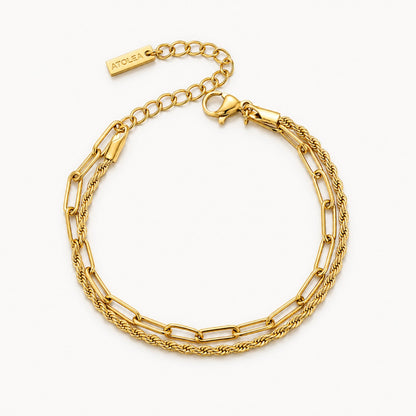 Pulsera de capas versátil