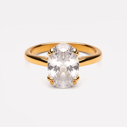 Oval Solitaire Ring